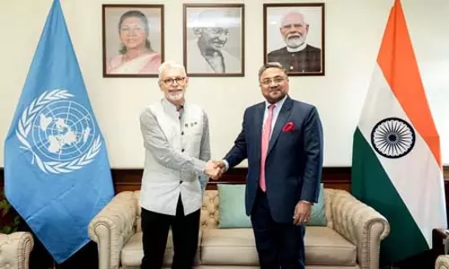 भारत में डब्ल्यूएचओ के प्रतिनिधि डॉ. हुतिन ने संभाली जिम्मेदारी, सिबी जॉर्ज को सौंपा डॉक्यूमेंट