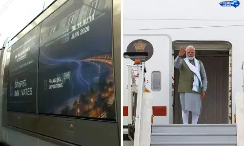 PM Modi की फ्रांस यात्रा से पहले नीस शहर में भारत थीम की भव्य सजावट PM Modi की फ्रांस यात्रा से पहले नीस शहर में भारत थीम की भव्य सजावट