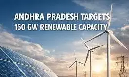 Andhra: आंध्र प्रदेश का लक्ष्य 160 GW रिन्यूएबल एनर्जी क्षमता हासिल करना है Andhra: आंध्र प्रदेश का लक्ष्य 160 GW रिन्यूएबल एनर्जी क्षमता हासिल करना है