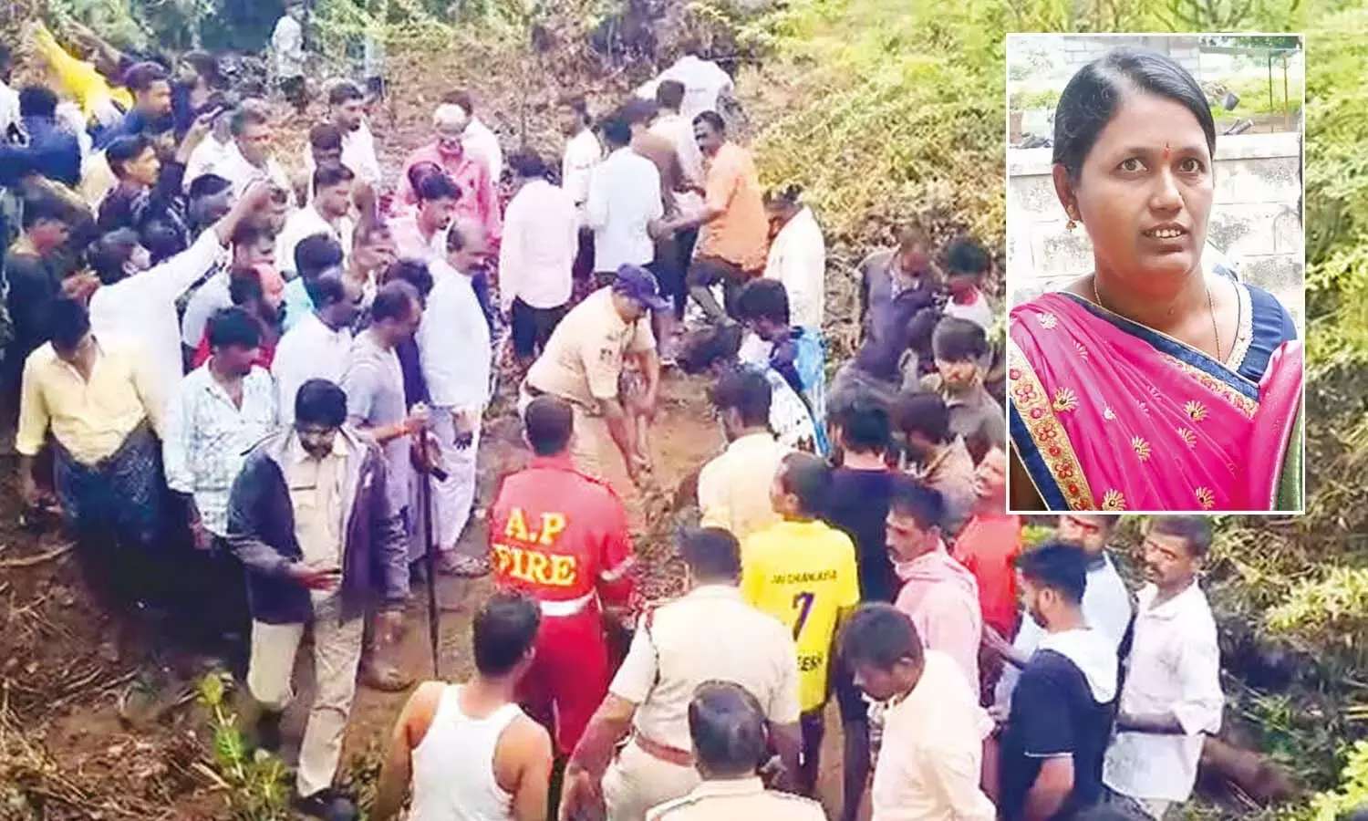 Andhra: मडाकासिरा में अचानक आई बाढ़ में एक महिला बह गई Andhra: मडाकासिरा में अचानक आई बाढ़ में एक महिला बह गई