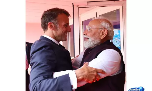 नीस में आपसे मिलकर खुशी हुई: अपने दोस्त फ्रांसीसी राष्ट्रपति मैक्रों से मुलाकात पर PM मोदी नीस में आपसे मिलकर खुशी हुई: अपने दोस्त फ्रांसीसी राष्ट्रपति मैक्रों से मुलाकात पर PM मोदी