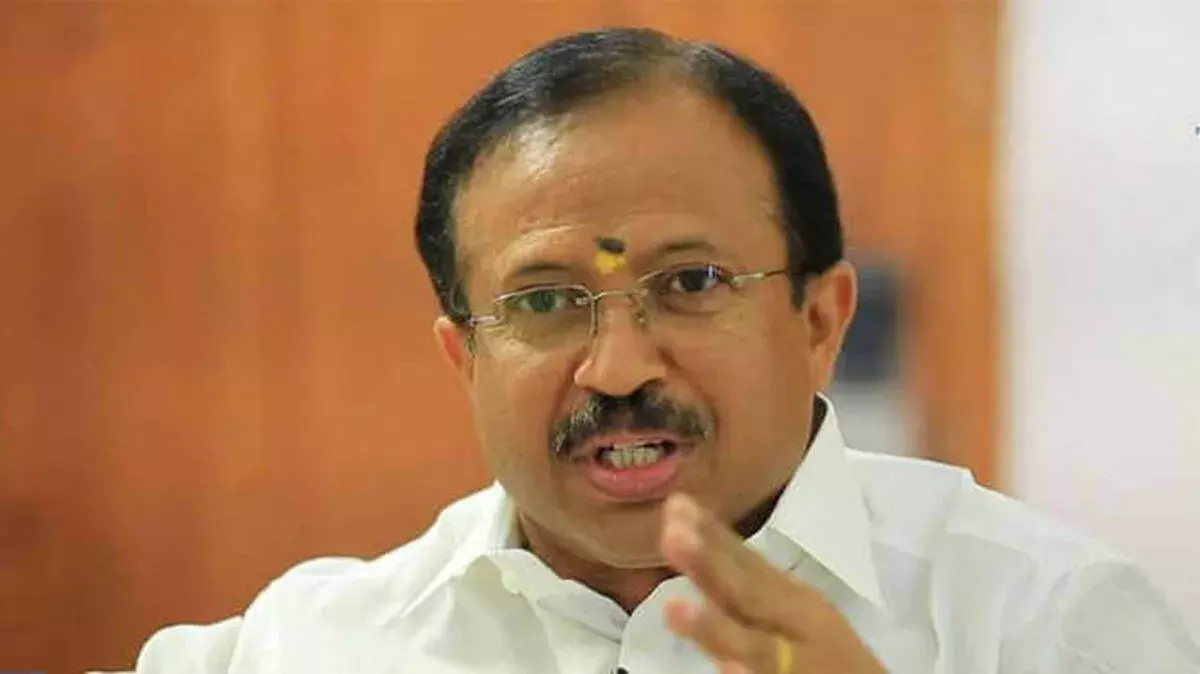 वी. मुरलीधरन ने RSS पर प्रतिबंध न होने का दावा किया वी. मुरलीधरन ने RSS पर प्रतिबंध न होने का दावा किया