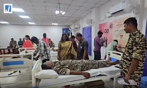 रायगडा में रक्त की कमी को दूर करने के लिए आगे आई CRPF रायगडा में रक्त की कमी को दूर करने के लिए आगे आई CRPF