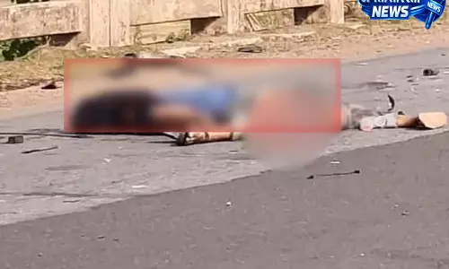 ट्रक की चपेट में बाइक सवार की मौत, ओवरटेक के दौरान हुआ दर्दनाक हादसा