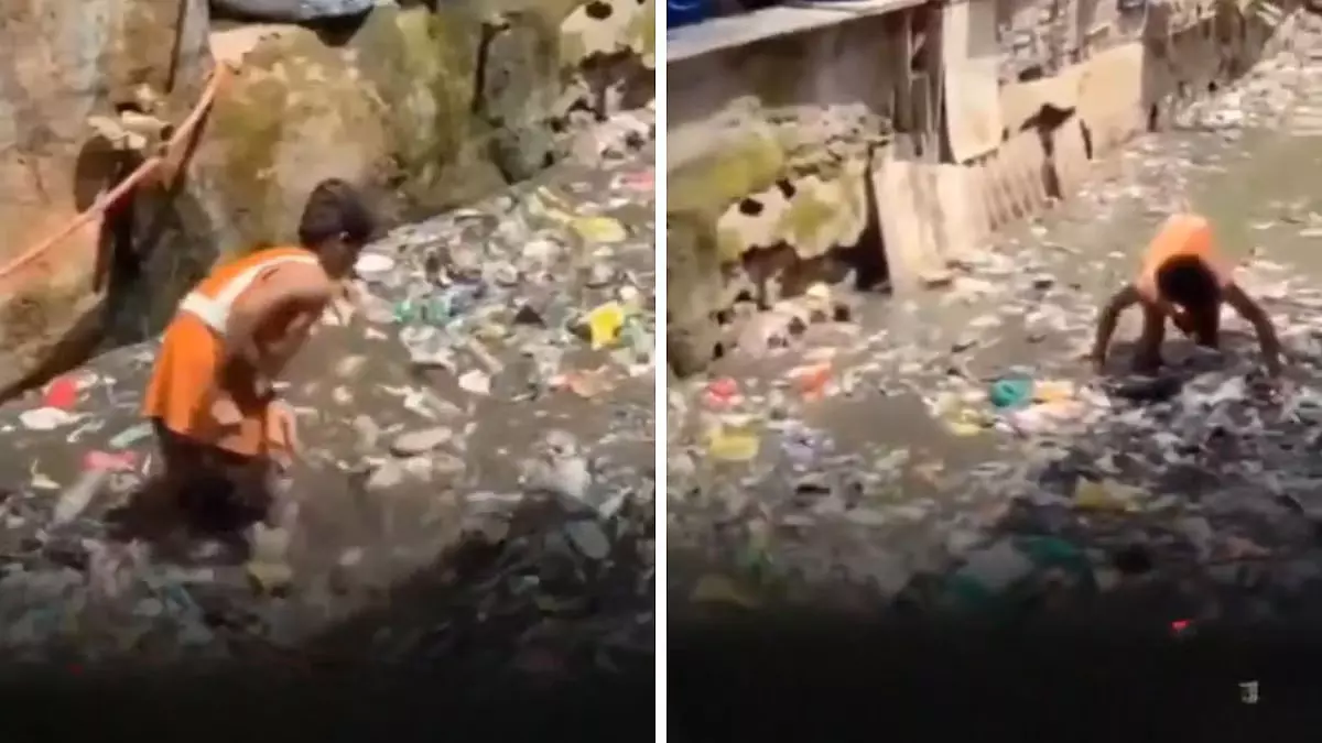 Wadala में बच्चों से नाली सफाई का वीडियो वायरल Wadala में बच्चों से नाली सफाई का वीडियो वायरल