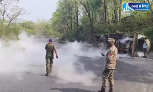 ब्रेक फेल होने से ऑक्सीजन टैंकर पलटा, केशकाल घाट में हड़कंप ब्रेक फेल होने से ऑक्सीजन टैंकर पलटा, केशकाल घाट में हड़कंप