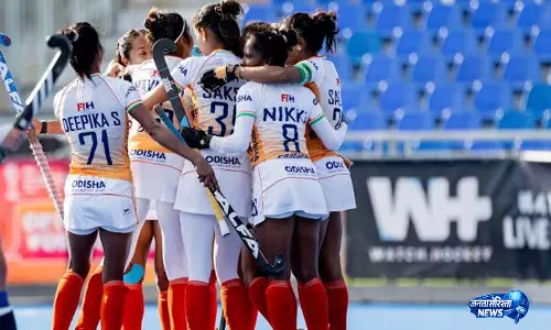 FIH महिला नेशंस कप 2026: भारत ने पिछड़ने के बाद वापसी करते हुए पहले मैच में USA को 3-2 से हराया FIH महिला नेशंस कप 2026: भारत ने पिछड़ने के बाद वापसी करते हुए पहले मैच में USA को 3-2 से हराया