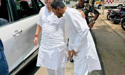 बिहार के मंत्री निशांत कुमार की पटना में ललन सिंह से हुई मुलाकात