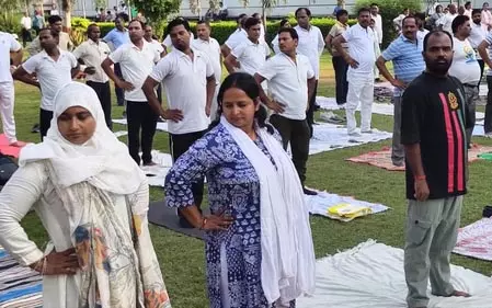 प्रयागराज में योग सप्ताह की शुरुआत, कंपनी बाग में पूरा हफ्ता किया जाएगा योगाभ्यास प्रयागराज में योग सप्ताह की शुरुआत, कंपनी बाग में पूरा हफ्ता किया जाएगा योगाभ्यास