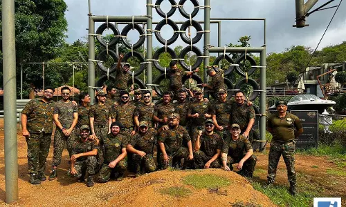 राउंड टेबल इंडिया एरिया 3 के सदस्यों ने लिया सैन्य प्रशिक्षण का अनुभव राउंड टेबल इंडिया एरिया 3 के सदस्यों ने लिया सैन्य प्रशिक्षण का अनुभव