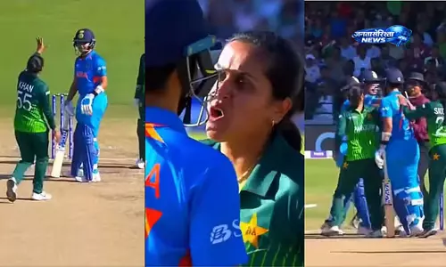भारत-पाकिस्तान महिला T20 मैच के बाद विवाद, वायरल वीडियो में कथित झड़प पर मचा हंगामा भारत-पाकिस्तान महिला T20 मैच के बाद विवाद, वायरल वीडियो में कथित झड़प पर मचा हंगामा