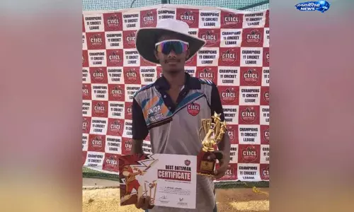 चैंपियंस 11 T20 लीग: वामशी विद्याथ के ऑलराउंड प्रदर्शन से वारंगल वॉरियर्स की 18 रन से जीत चैंपियंस 11 T20 लीग: वामशी विद्याथ के ऑलराउंड प्रदर्शन से वारंगल वॉरियर्स की 18 रन से जीत