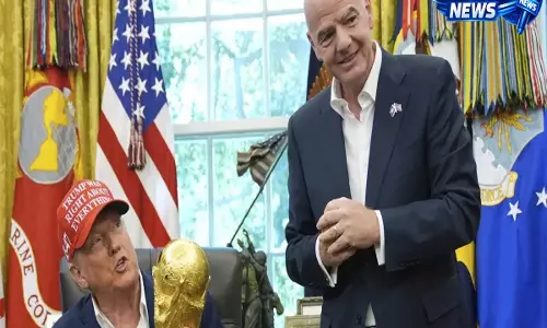 चर्चा है कि अमेरिकी राष्ट्रपति Donald Trump को ट्रॉफी प्रस्तुति समारोह में किया शामिल