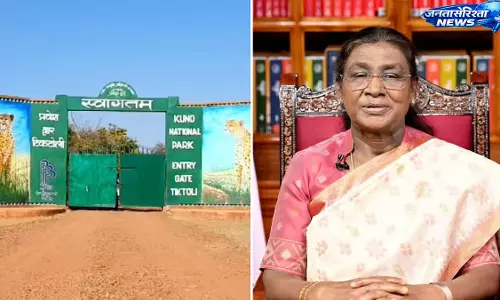 MP : राष्ट्रपति द्रौपदी मुर्मू 21 जून को करेंगी कूनो नेशनल पार्क का दौरा MP : राष्ट्रपति द्रौपदी मुर्मू 21 जून को करेंगी कूनो नेशनल पार्क का दौरा