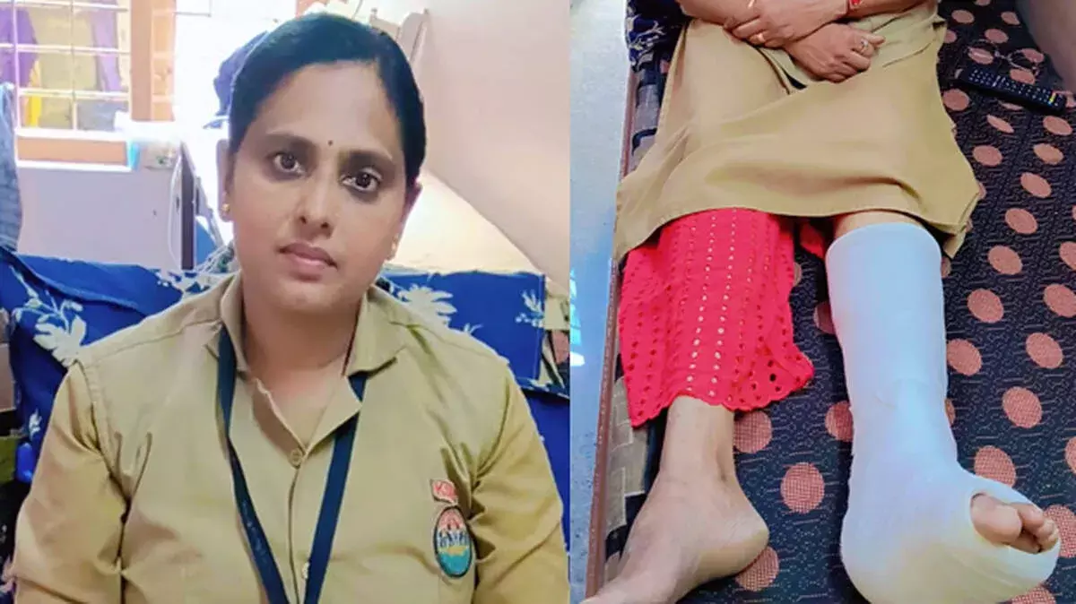 प्रियदर्शिनी मुफ़्त बस सेवा के पहले दिन हादसा; विझिनजम डिपो में कंडक्टर घायल