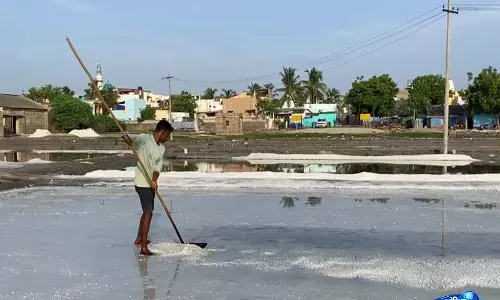 Tamil Nadu: तूतीकोरिन के नमक मजदूरों ने मानसून राहत बढ़ाने की मांग की