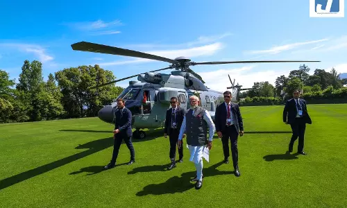 जी7 शिखर सम्मेलन में शामिल होने प्रधानमंत्री मोदी पहुंचे फ्रांस के एवियन, वैश्विक सहयोग पर जोर जी7 शिखर सम्मेलन में शामिल होने प्रधानमंत्री मोदी पहुंचे फ्रांस के एवियन, वैश्विक सहयोग पर जोर