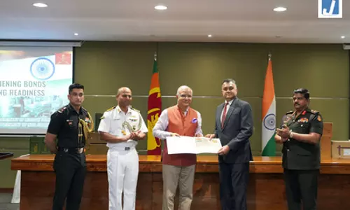 भारत-श्रीलंका रक्षा सहयोग और मजबूत, 55 लाख डॉलर की सैन्य सहायता सौंपी भारत-श्रीलंका रक्षा सहयोग और मजबूत, 55 लाख डॉलर की सैन्य सहायता सौंपी