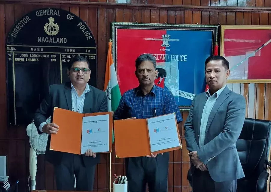 Nagaland पुलिस ने उच्च शिक्षा में सहयोग के लिए RGU के साथ समझौता किया