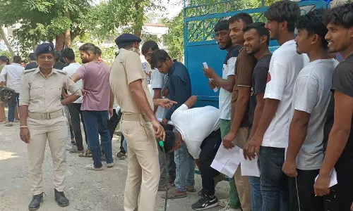 सीवान: कड़ी निगरानी में मद्य निषेध सिपाही परीक्षा शुरू