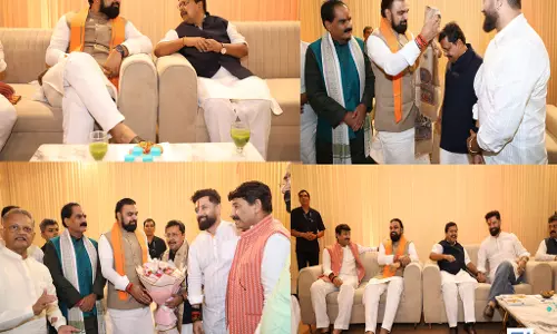 BJP अध्यक्ष नितिन नबीन के आवास पर गृह प्रवेश समारोह