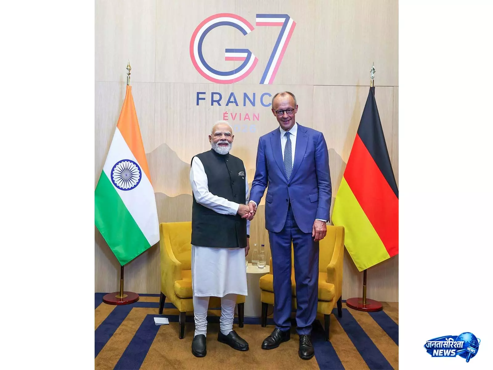 G7 समिट: PM मोदी और जर्मन चांसलर मर्ज़ ने द्विपक्षीय संबंधों में हुई प्रगति की समीक्षा की G7 समिट: PM मोदी और जर्मन चांसलर मर्ज़ ने द्विपक्षीय संबंधों में हुई प्रगति की समीक्षा की
