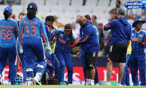 महिला T20 वर्ल्ड कप 2026: नीदरलैंड्स पर 95 रन की जीत के बाद भारत को बड़ा झटका महिला T20 वर्ल्ड कप 2026: नीदरलैंड्स पर 95 रन की जीत के बाद भारत को बड़ा झटका