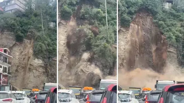 Shimla में भारी भूस्खलन, ढली-संजौली बाईपास बंद, बहुमंजिला भवन खतरे में Shimla में भारी भूस्खलन, ढली-संजौली बाईपास बंद, बहुमंजिला भवन खतरे में