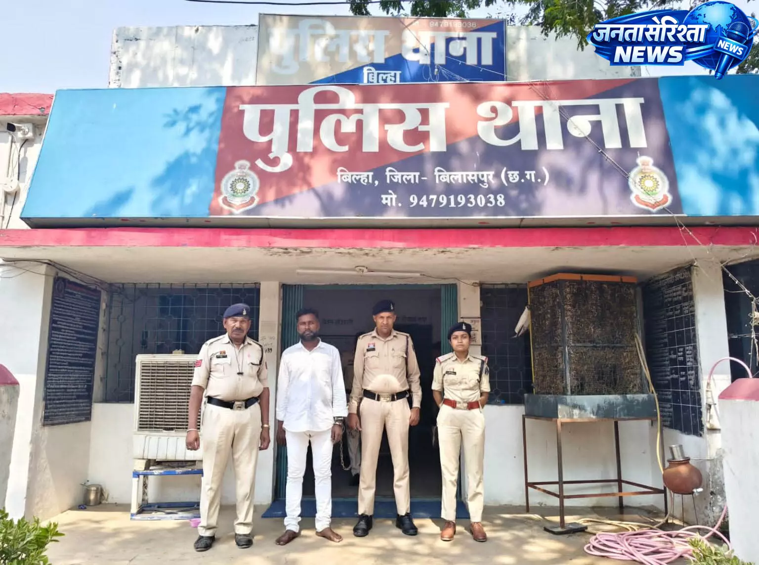 बिल्हा में हिस्ट्रीशीटर गिरफ्तार, ट्रक चालकों से अवैध वसूली और मारपीट का आरोप