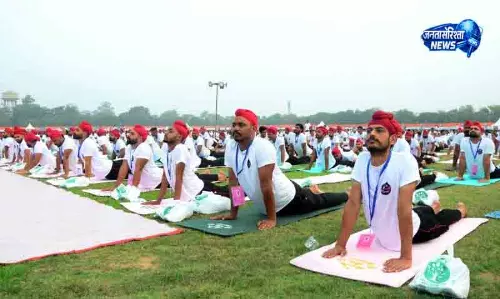 वज्र कोर ने Jalandhar में योग सत्र आयोजित किए