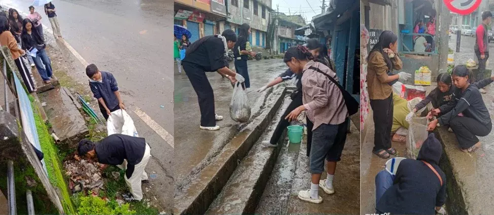 Nagaland: लोंगलेंग में TSUL का सफाई अभियान Nagaland: लोंगलेंग में TSUL का सफाई अभियान