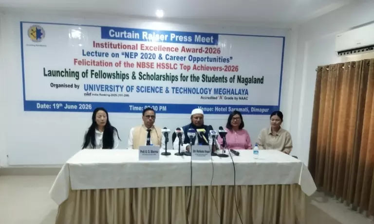 Meghalaya के USTM ने नागालैंड के 50 छात्रों के लिए स्कॉलरशिप और फेलोशिप की घोषणा