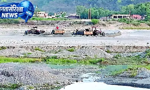 पांवटा में सूखी नदियों पर खनन माफिया का कब्जा