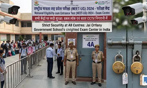 NEET परीक्षा को लेकर कड़ी सुरक्षा, सभी केंद्रों पर डबल लॉक और CCTV निगरानी NEET परीक्षा को लेकर कड़ी सुरक्षा, सभी केंद्रों पर डबल लॉक और CCTV निगरानी