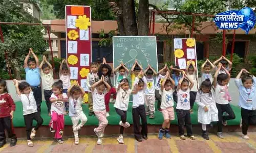 मंडी में बच्चों ने मनाया योग दिवस