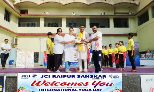 अंतर्राष्ट्रीय योग दिवस पर जेसीआई रायपुर संस्कार एवं योग भारती संस्थान का संयुक्त आयोजन संपन्न