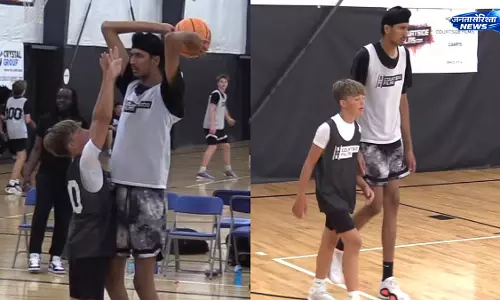 पंजाब का 17 वर्षीय 7’4” बास्केटबॉल टैलेंट अमेरिका में छाया, NBA स्काउट्स की नजरें टिकीं पंजाब का 17 वर्षीय 7’4” बास्केटबॉल टैलेंट अमेरिका में छाया, NBA स्काउट्स की नजरें टिकीं