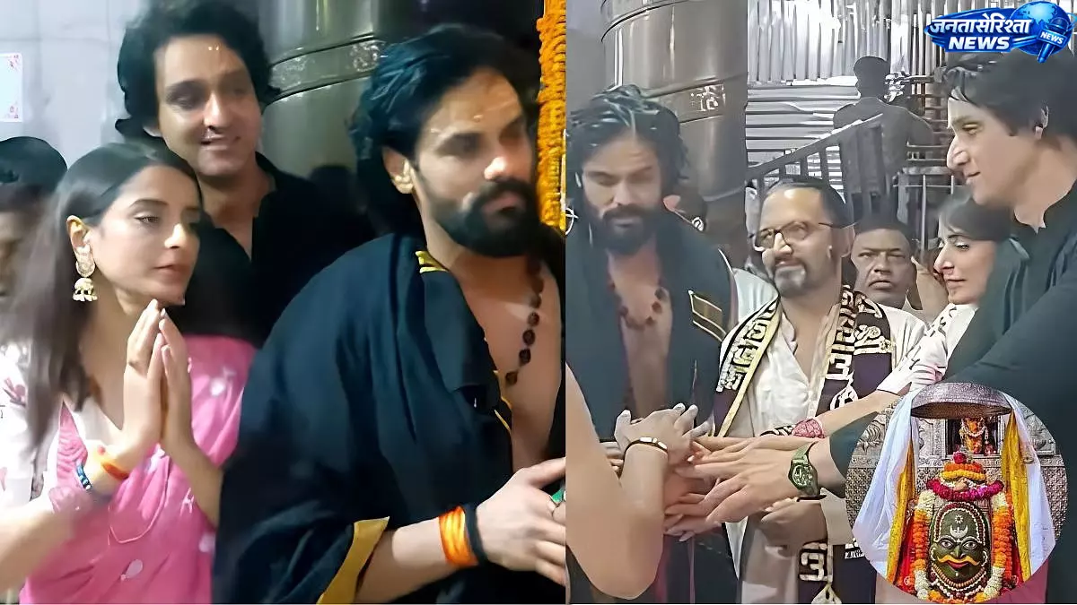 ‘महाभारत’ और ‘मेरे कृष्ण’ के कलाकारों ने उज्जैन में किए महाकालेश्वर के दर्शन ‘महाभारत’ और ‘मेरे कृष्ण’ के कलाकारों ने उज्जैन में किए महाकालेश्वर के दर्शन