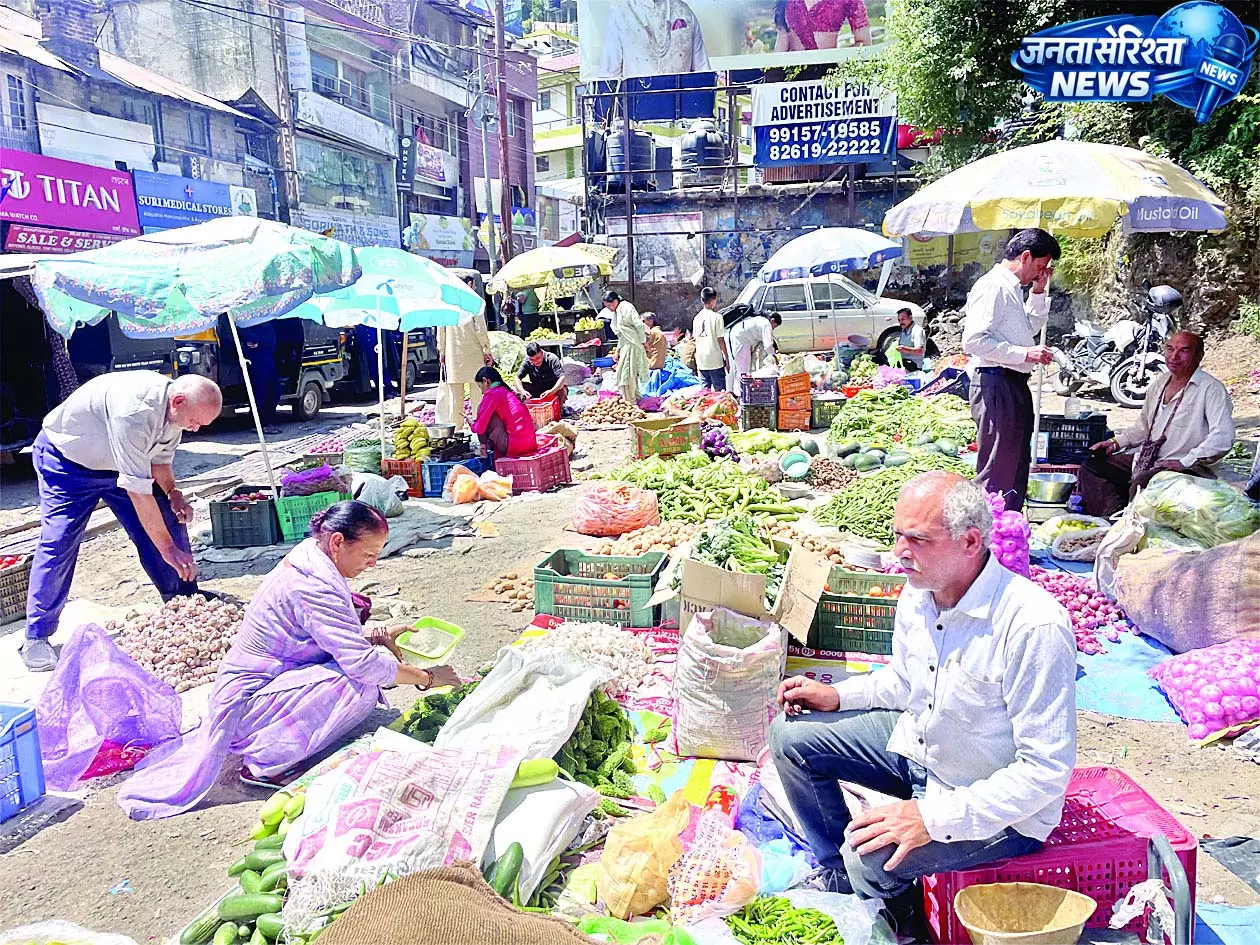 संडे मार्केट में हाथों-हाथ बिकी ताजा-हरी सब्जियां संडे मार्केट में हाथों-हाथ बिकी ताजा-हरी सब्जियां