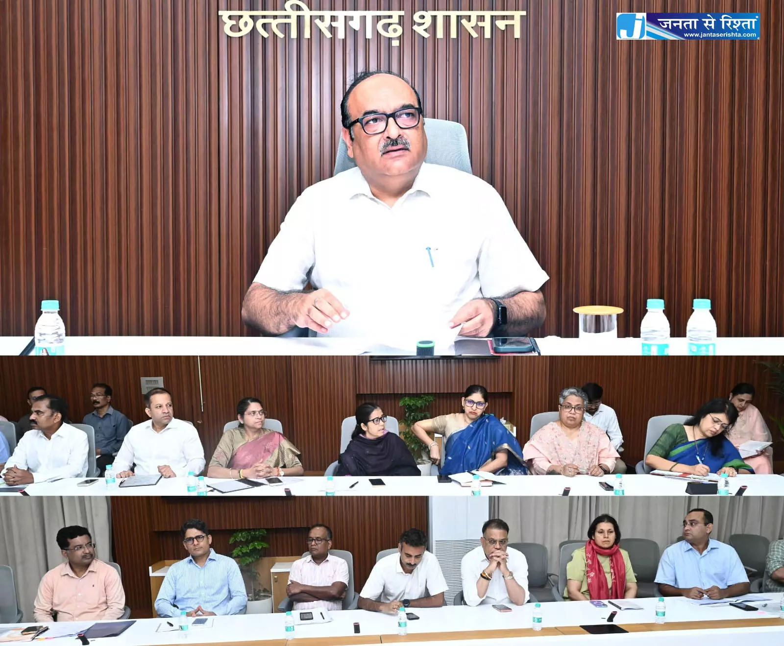 मुख्य सचिव ने विभागीय योजनाओं की प्रगति की समीक्षा की मुख्य सचिव ने विभागीय योजनाओं की प्रगति की समीक्षा की