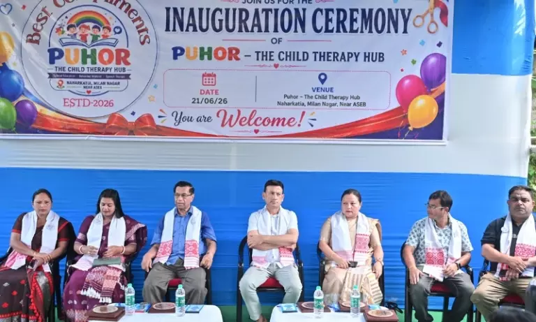 Assam: नाहरकटिया में चाइल्ड थेरेपी सेंटर पोहोर का उद्घाटन