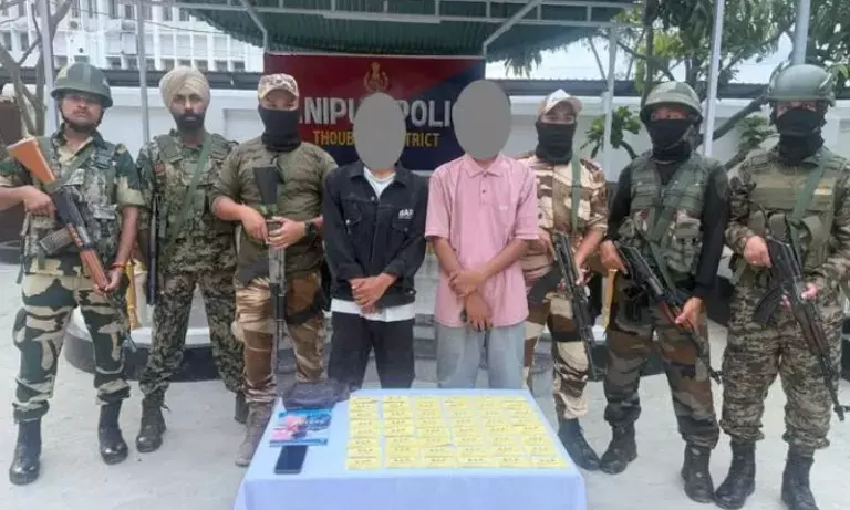 Manipur में संयुक्त सुरक्षा बलों की कार्रवाई, तीन वसूलीकर्ता गिरफ्तार