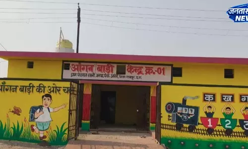 रायपुर में 65 नए आंगनबाड़ी भवन तैयार, दीवारों पर शिक्षा सामग्री से बन रहा सीखने का माहौल