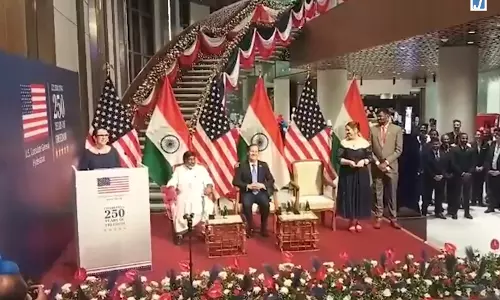 अमेरिका के 250वें स्थापना दिवस समारोह में यूएस कॉन्सल जनरल का संबोधन अमेरिका के 250वें स्थापना दिवस समारोह में यूएस कॉन्सल जनरल का संबोधन