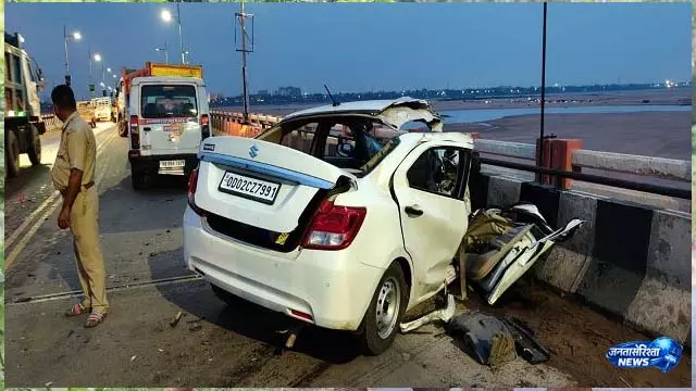 Cuttack में त्रिसुलिया पुल पर हुए दर्दनाक सड़क हादसे में 1 की मौत, 3 की हालत गंभीर