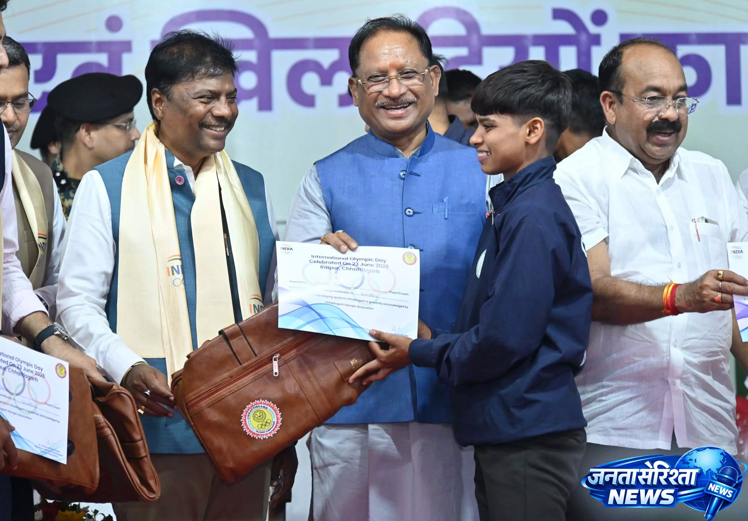 छत्तीसगढ़ में खेलों के लिए बेहतर वातावरण और आधुनिक अधोसंरचना का हो रहा विकास: CM साय छत्तीसगढ़ में खेलों के लिए बेहतर वातावरण और आधुनिक अधोसंरचना का हो रहा विकास: CM साय