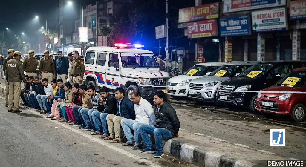 फ्लाईओवर जन्मदिन पार्टी मामला: मुख्य आरोपी हिरासत में, 14 लोग पकड़े गए, चार कारें भी जब्त फ्लाईओवर जन्मदिन पार्टी मामला: मुख्य आरोपी हिरासत में, 14 लोग पकड़े गए, चार कारें भी जब्त