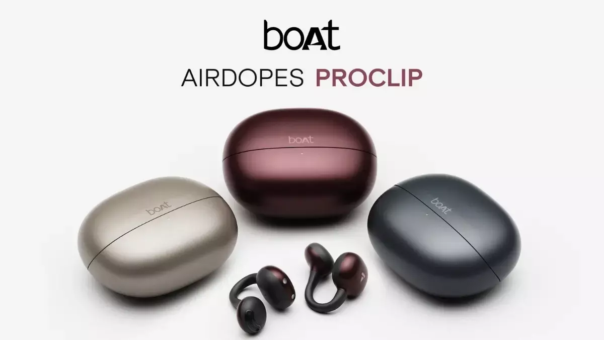 boAt ने भारत में ₹1,599 में Airdopes ProClip ओपन-ईयर ईयरबड्स लॉन्च किए