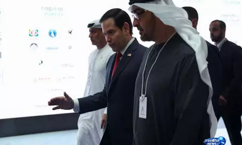 रूबियो ने UAE के राष्ट्रपति से मुलाकात की, खाड़ी देश की सुरक्षा के लिए अमेरिका की प्रतिबद्धता दोहराई रूबियो ने UAE के राष्ट्रपति से मुलाकात की, खाड़ी देश की सुरक्षा के लिए अमेरिका की प्रतिबद्धता दोहराई