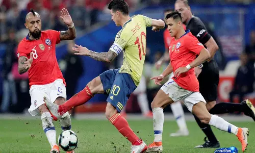 FIFA वर्ल्ड कप 2026: कोलंबिया के रोड्रिगेज ने DR कांगो के खिलाफ मैच में गोल करने के 5 मौके बनाए FIFA वर्ल्ड कप 2026: कोलंबिया के रोड्रिगेज ने DR कांगो के खिलाफ मैच में गोल करने के 5 मौके बनाए